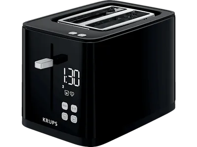 KRUPS KH6418 Smart'n Light Toaster Schwarz (850 Watt, Schlitze: 2)