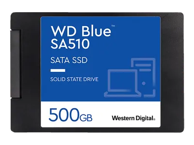 WD. Blue SA510 WDS500G3B0A Festplatte, 500 GB SSD SATA 6 Gbps, 2,5 Zoll, intern