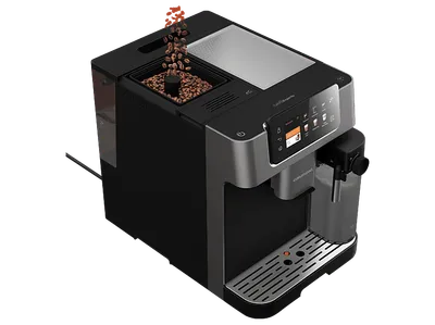 GRUNDIG KVA 8230 Kaffeevollautomat Anthrazit/Schwarz