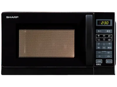 SHARP R-642BKW, Mikrowelle (800 Watt, Grillfunktion)