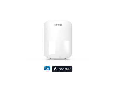 BOSCH Smart Home Bewegungsmelder II [+M], aussen und innen, Matter kompatibel Bewegungsmelder, weiß