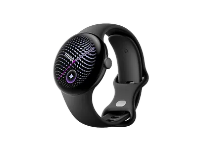 GOOGLE Pixel Watch 5 41mm WiFi Obsidian + Aluminiumgehäuse in Matte Black Smartwatch Kautschuk, 130–215 mm,