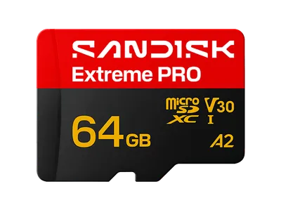 SANDISK Extreme PRO® microSD™ UHS-I-Karte, Micro-SD Speicherkarte, 64 GB, 200 MB/s