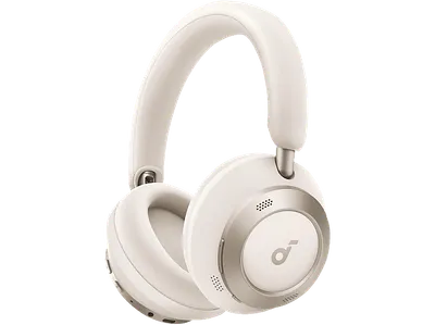 SOUNDCORE BY ANKER Space One Pro, Over-ear Kopfhörer Bluetooth Cream White