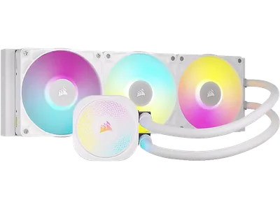 CORSAIR CW-9061021-WW iCUE LINK TITAN 360 RX RGB CPU Wasserkühler, Weiß