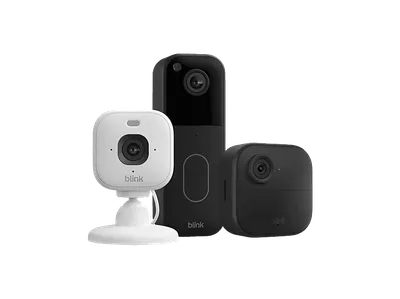 BLINK Sicherheits-Set für das gesamte Zuhause Plus, Video-Türklingel + Überwachungskamera