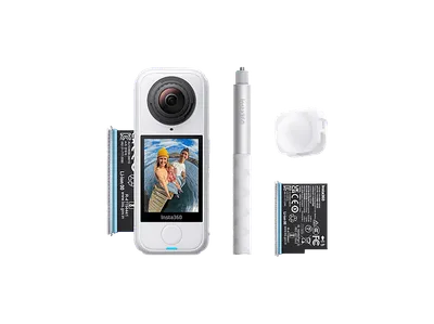 INSTA360 X4 Air Starter-Bundle (Polarweiß) Actioncam , WLAN, Touchscreen