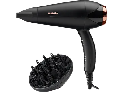BABYLISS D570DE TURBO SHINE 2200 Haartrockner Schwarz/Bronze (2200 Watt)