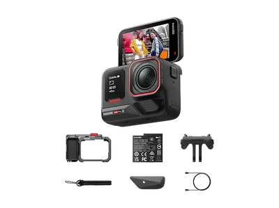 INSTA360 Ace Pro 2 Xplorer-Bundle (Schiefergrau), Einzel-Akku, Action Cam , WLAN, Touchscreen