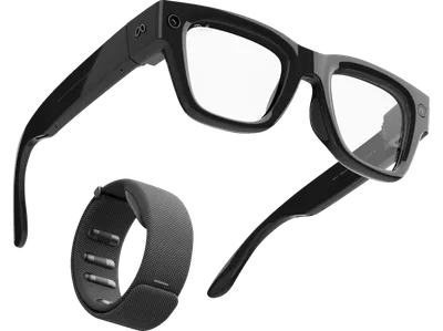 META Ray-Ban Display (Groß), Meta Neural Band (Größe 3), Schwarz glänzend AI Glasses mit