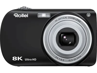 ROLLEI Powerflex Compact Ultra Digitalkamera (Kompaktkamera) Schwarz, 7x opt. Zoom, 2.8″ IPS-Display