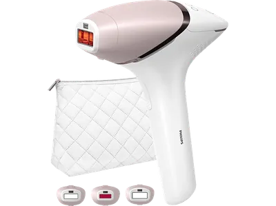 PHILIPS Lumea IPL Series 9000 Haarentferner BRI955/01, 3 Aufsätze, 450 000 Lichtimpulse Haarentfernung Weiß