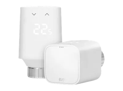 EVE Thermo 2-Pack (Matter, 5. Gen) Smartes Heizkörperthermostat, Weiß
