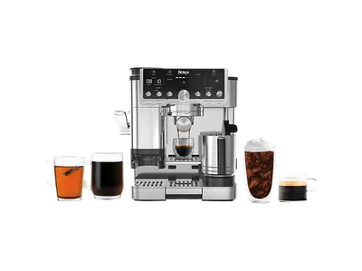 NINJA ES701EU Luxe Café Pro Espressomaschine Schwarz/Edelstahl