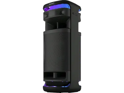 SONY ULT TOWER 10 Bluetooth Partybox (Kraftvoller, tiefer 360°-Klang durch 4 Hochtöner und eine X-Balanced Lautsprechereinheit, Zwei Mitteltöner Lautsprechereinheiten bringen mehr Detail Klarheit in die Musik, Schwarz