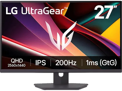 LG UltraGear™ Monitor 27G610A-B.AEUQ 27 Zoll QHD Gaming 1 ms Reaktionszeit 200 Hz