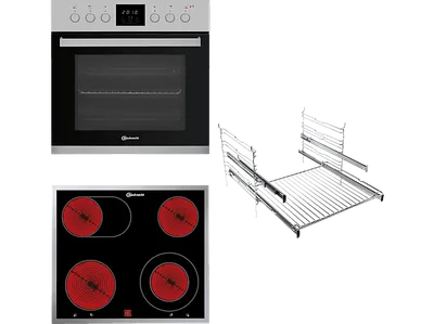 BAUKNECHT HEKO 500 H, Einbauherdset (Elektrokochfeld, A, 65 l)