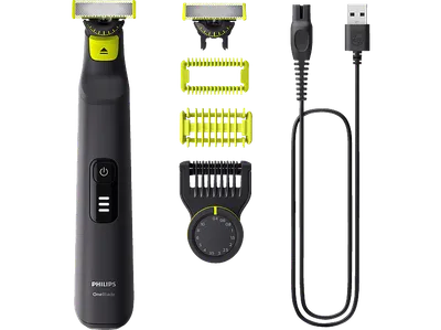 PHILIPS QP6542/15 OneBlade Pro 360 Face&Body, Barttrimmer, Schwarz