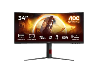 AOC CU34G4 34 Zoll WQHD Monitor 0,5 ms Reaktionszeit 180 Hz