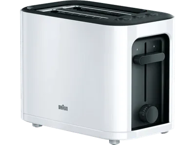 BRAUN PurEase HT 3010 WH Toaster Weiß (1000 Watt, Schlitze: 2)