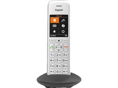 GIGASET CE575HX Schnurloses DECT-Mobilteil, Silber/Schwarz