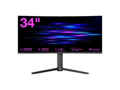 PEAQ PMO G343-CWQE 34 Zoll UWQHD Gaming Monitor 1 ms Reaktionszeit 180 Hz