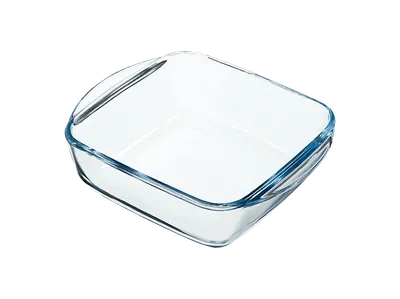 SCANPART 2910070102 Glasschale für Airfryer, eckig, 1.1 Liter Transparent