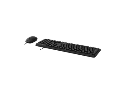 RAPOO NX1500 Kombo, Maus & Tastatur Set, Kabelgebunden, Schwarz