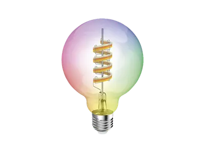 HAMA E27, Smarte WLAN-LED Lampe RGBTW