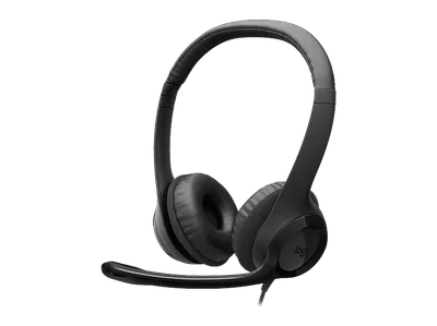 LOGITECH H390 USB-C, On-ear Computer-Headset Midnight Black