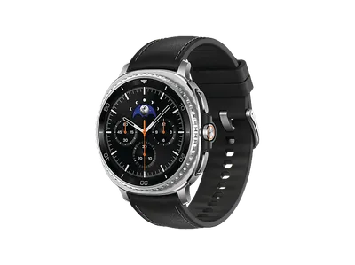 SAMSUNG Galaxy Watch8 Classic 46 mm Smartwatch PU/Kautschuk, 130-205 mm, Black