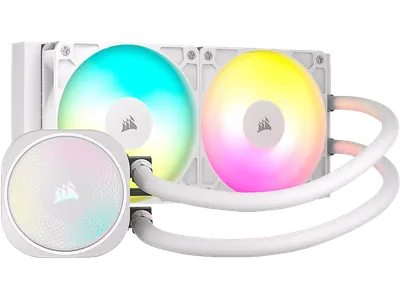 CORSAIR CW-9060094-WW NAUTILUS 240 RS ARGB CPU Wasserkühler, Weiß