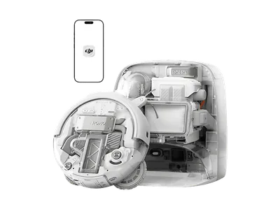 DJI ROMO P mit Wischfunktion und transparentem Design, Saugroboter