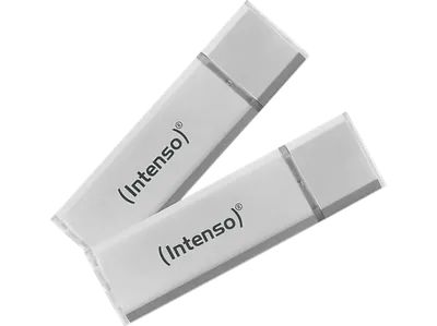 INTENSO Ultra Line Doppelpack USB-Stick, 32 GB, 70 MB/s, Silber