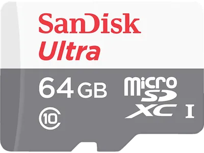 SANDISK Ultra UHS-I mit Adapter für Tablets, Micro-SDXC Speicherkarte, 64 GB, 120 MB/s