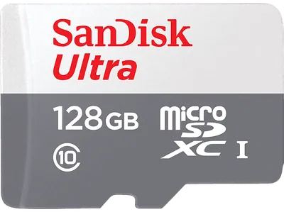 SANDISK Ultra UHS-I mit Adapter für Tablets, Micro-SDXC Speicherkarte, 128 GB, 120 MB/s