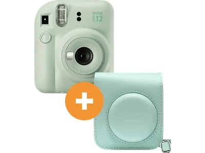 FUJIFILM INSTAX mini 12 Travel Set Sofortbildkamera, Mint Green