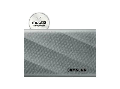 SAMSUNG T9 PC/Mac Festplatte, 4 TB SSD, extern, Grau