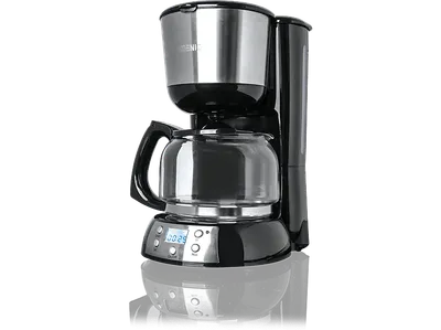 KOENIC KCM 101024 Kaffeemaschine mit Zeitschaltuhr (Timer) Edelstahl/Schwarz