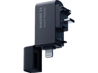 INSTA360 X4 Quick Reader, Plug-and-Play-Speichermodul, Schwarz