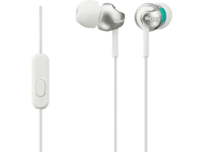 SONY MDR-EX110AP, In-ear Kopfhörer Weiß