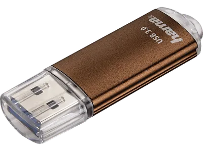 HAMA Laeta USB-Stick, 128 GB, 40 MB/s, Braun