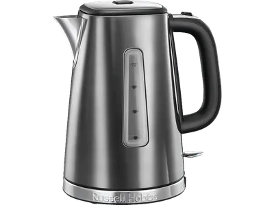RUSSELL HOBBS 23211-70 Luna Moonlight Grey Wasserkocher, Grau/Schwarz