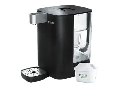 BRITA CUBE Heißwasserspender, Schwarz