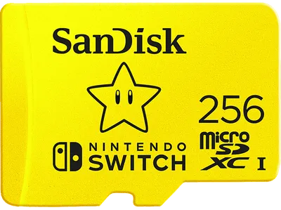 SANDISK microSDXC™-Karte, Speicherkarte für Nintendo Switch™, 256 GB, Gelb
