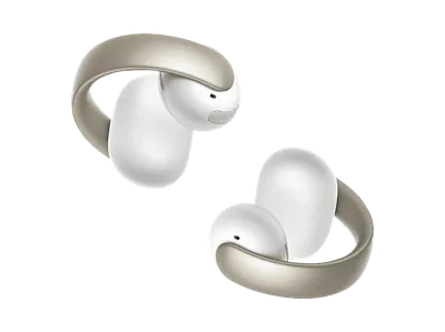 SOUNDCORE BY ANKER AeroClip, Open-ear Kopfhörer Bluetooth Champagner-Weiß