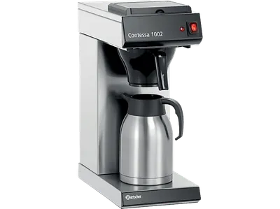 BARTSCHER 190193 Contessa 1002 Kaffeemaschine Silber/Schwarz