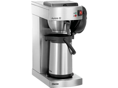 BARTSCHER 190187 Aurora 22 Kaffeemaschine Silber/Schwarz