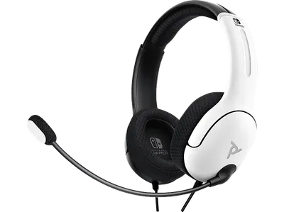 PDP LLC LVL40 Wired Stereo: Black & White 500-162-BW, On-ear Gaming Headset Schwarz-Weiß