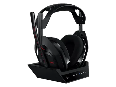 LOGITECH Astro A50 (Gen 5) LIGHTSPEED kompatibel mit Dolby Atmos inkl. Basisstation, kabellos, Over-ear Gaming Headset Bluetooth Schwarz